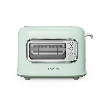 หน้าต่างกระจกมองเห็น 2 Slice Mini Bread Toaster
